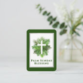 Palm Sunday Blessing Holy Week Prayer Card Plaatskaartje (Staand voorkant)