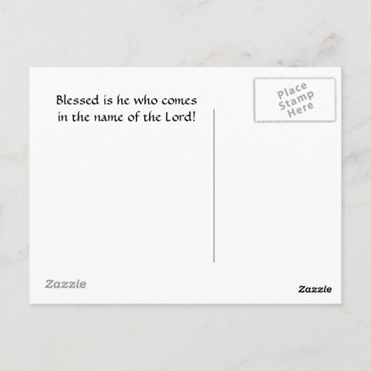 Palm Sunday Briefkaart (Achterkant)