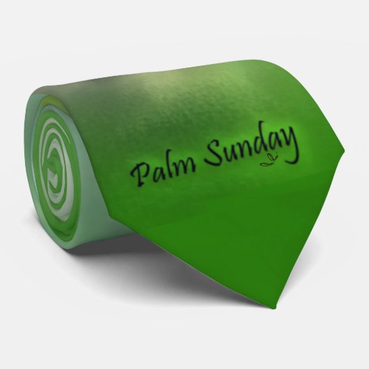 Palm Sunday Cross op Emerald Green Stropdas (Opgerold)