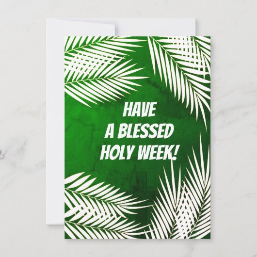 Palm Sunday & Easter Holiday Kaart (Voorkant)