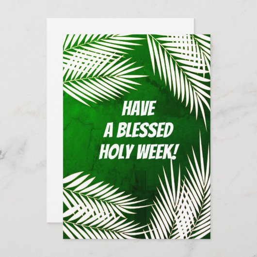 Palm Sunday & Easter Holiday Kaart (Voorkant / Achterkant)
