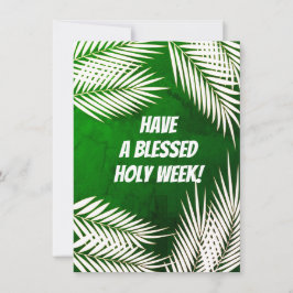 Palm Sunday & Easter Holiday Kaart