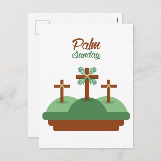 Palm Sunday Holiday Briefkaart (Voorkant / Achterkant)