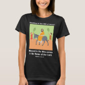 Palm Sunday Hosanna aan de Zoon van David 3 T-shirt (Voorkant)