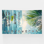 Palm Sunday Hosanna Scripture Spandoek (Horizontaal)