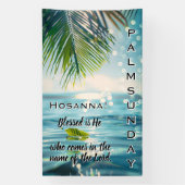 Palm Sunday Hosanna Scripture Spandoek (Verticaal)