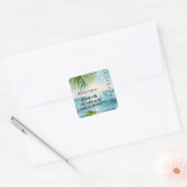 Palm Sunday Hosanna Scripture  Vierkante Sticker (Envelop)