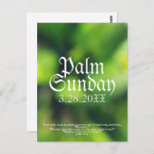 Palm Sunday in Green Briefkaart (Voorkant / Achterkant)