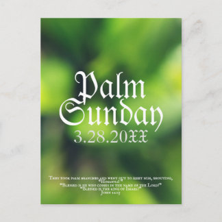 Palm Sunday in Green Briefkaart