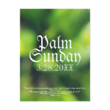 Palm Sunday in Green