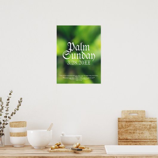 Palm Sunday in Green Poster (Keuken)