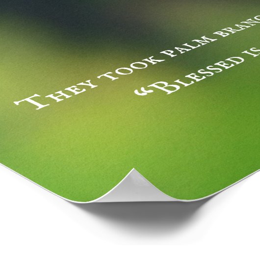 Palm Sunday in Green Poster (Hoek)