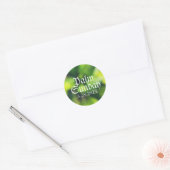 Palm Sunday in Green Ronde Sticker (Envelop)