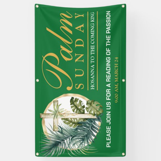 Palm Sunday Outdoor Spandoek (Verticaal)