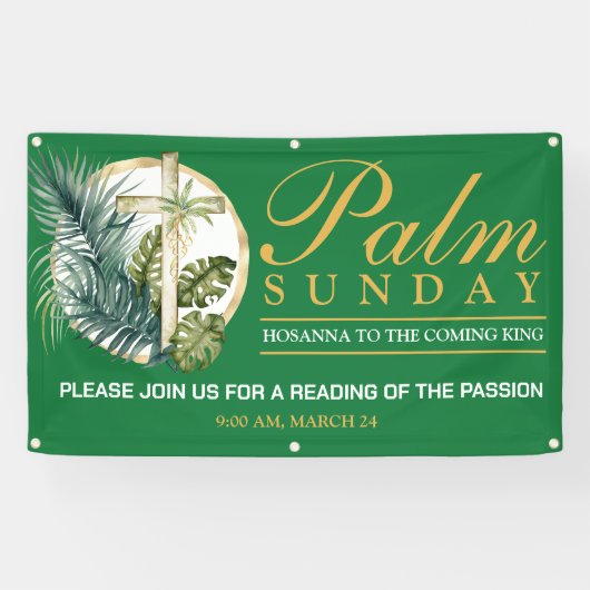 Palm Sunday Outdoor Spandoek (Horizontaal)