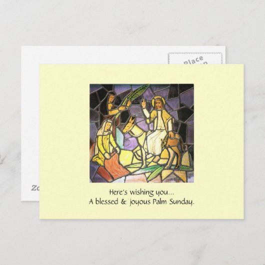 Palm Sunday Wishes Briefkaart (Voorkant / Achterkant)