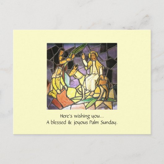 Palm Sunday Wishes Briefkaart (Voorkant)