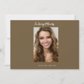 Palm Sunset Fotoviering van het Leven Bedankkaart (Achterkant)