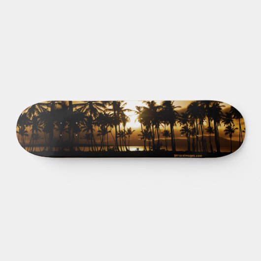 Palm Sunset Skateboard (Horizontaal)