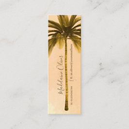  Palm Terracotta Tropical Elegant Mini Visitekaartje