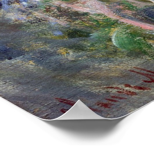 Palm Treat Bordighera - Claude Monet Poster (Hoek)