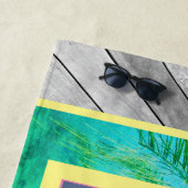 Palm Tredes Dekborden Beach Towel Strandlaken (In situ)