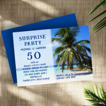 Palm Tree Adult Surprise Verjaardagsfeest