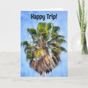 Palm Tree Art Vakantie Tropical Paradise Trip Kaar Kaart