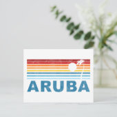 Palm Tree Aruba Briefkaart (Staand voorkant)