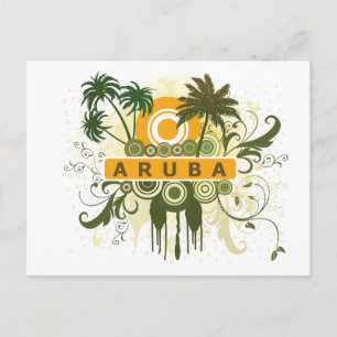 Palm Tree Aruba Briefkaart