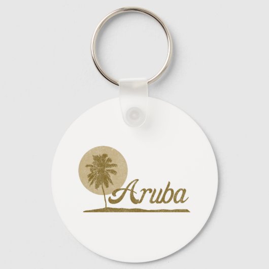 Palm Tree Aruba Sleutelhanger (Voorkant)