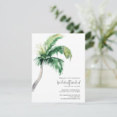 Palm Tree Bachelorette Weekend en Route Kaart (Staand voorkant)