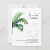 Palm Tree Bachelorette Weekend en Route Kaart (Achterkant)