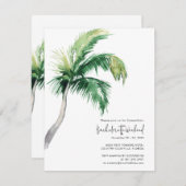 Palm Tree Bachelorette Weekend en Route Kaart (Voorkant / Achterkant)