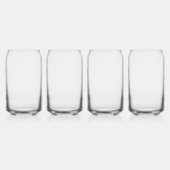 Palm Tree Bachelorette Weekend Gepersonaliseerde N Blikvorm Glas (Links)