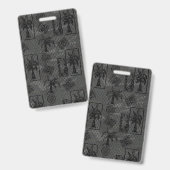 Palm Tree Background Tropical Boho Decor Badge (Voor- en achterkant)