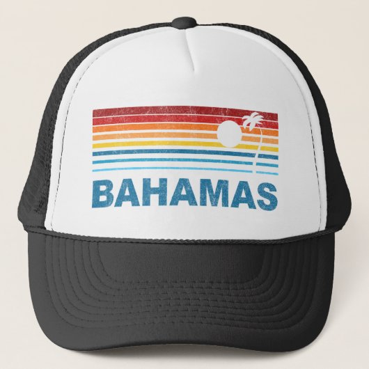 Palm Tree Bahamas Trucker Pet (Voorkant)