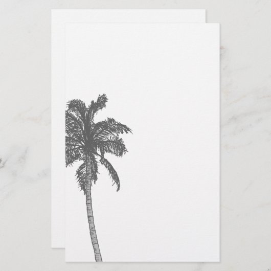 Palm Tree-banketbakkerij Briefpapier (Voorkant / Achterkant)