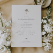 Palm Tree Beach bruiloft repetitie diner Aankondiging