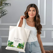 Palm Tree Beach Bruiloft Welkom Tote Bag