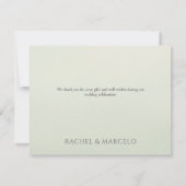 Palm Tree Beach Coastal Wedding Dank u kaart (Achterkant)