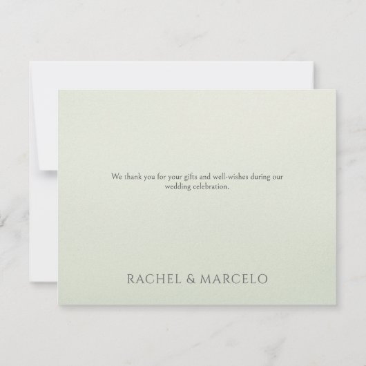 Palm Tree Beach Coastal Wedding Dank u kaart (Achterkant)