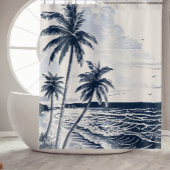 Palm Tree Beach Douche Gordijn Badkamer Decor