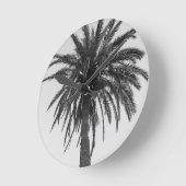 Palm Tree Beach Droom #7 #tropical #wall #art Ronde Klok (Hoek)