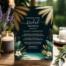 Palm Tree Beach groen en goud Vrijgezellenfeest