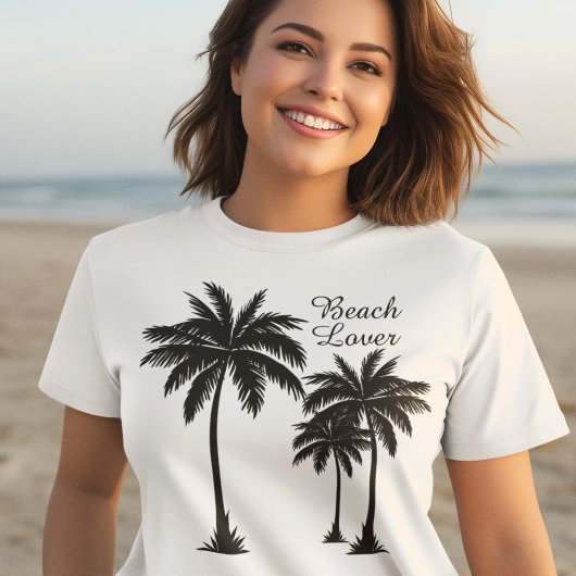 Palm Tree Beach Lover Tropisch T-shirt