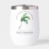 Palm Tree Beach Meisjes Weekend Bachelorette Custo (Voorkant)
