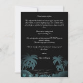 Palm Tree Beach Personalized Photo Engagement (Achterkant)