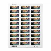 Palm Tree Beach Tropical Heat Summer Address Label (Full Sheet)