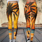 Palm Tree Beach Tropisch Leggings